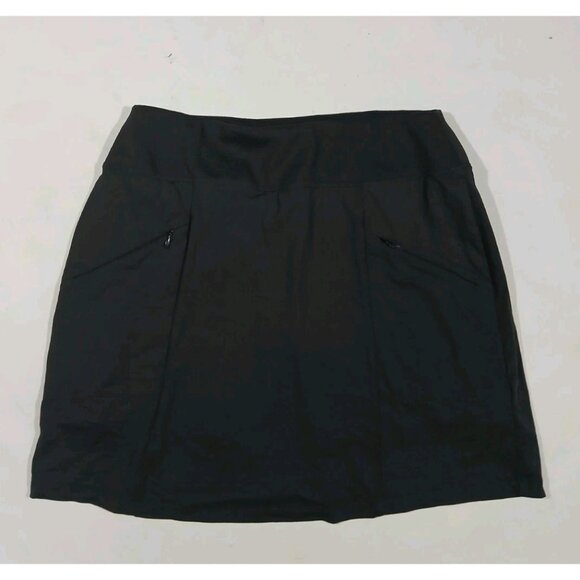 IBKUL Quick Dry UPF 50+ Skort Skirt Size Large Gray Tennis Pickleball Travel - Picture 1 of 10